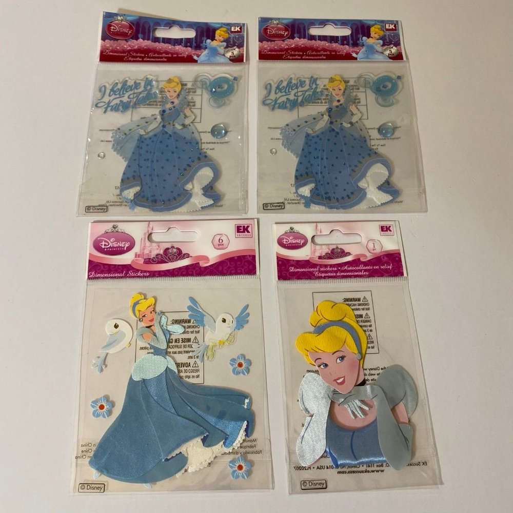 EK Success Disney Cinderella Fairy Tale Birds Scrapbook Stickers